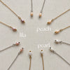 Náušnice Pearl Chain mini