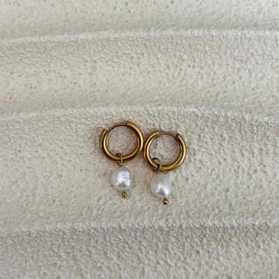 Náušnice Pearl Hoops Menor