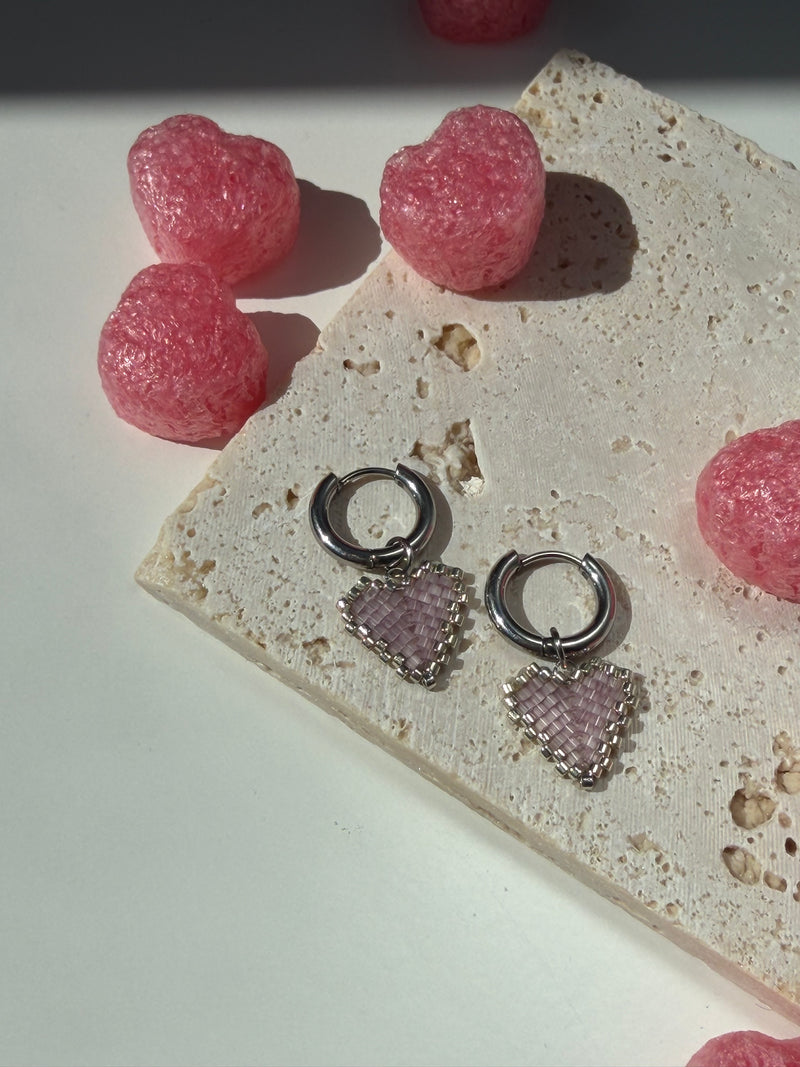 Náušnice HEARTS Silver