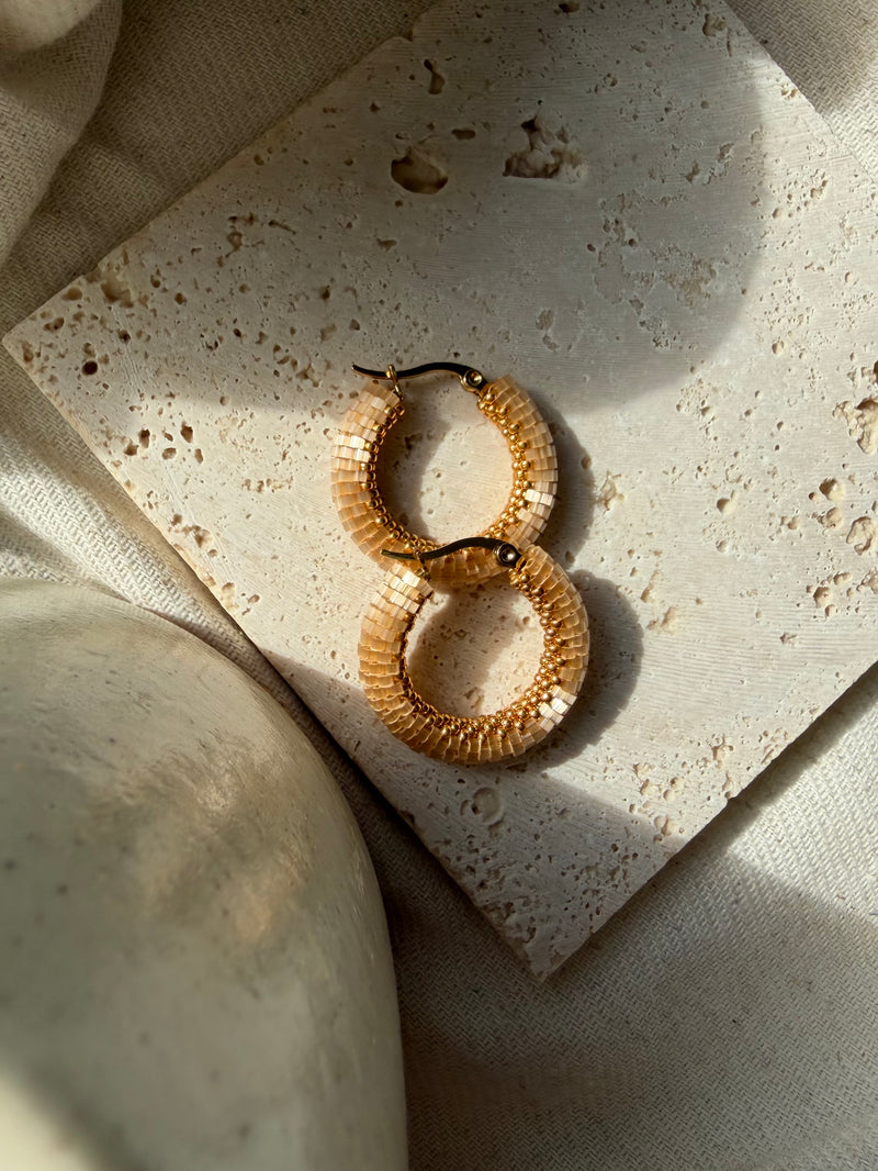 Náušnice CONGO Satin Peach