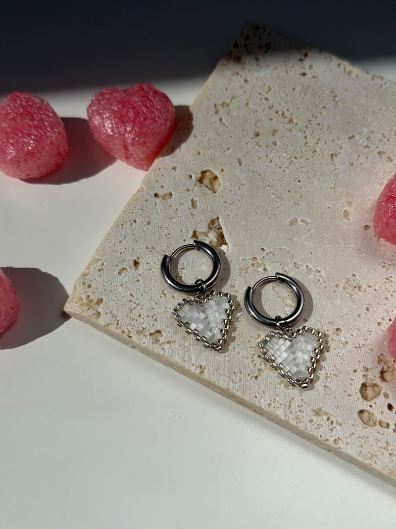 Náušnice HEARTS Silver