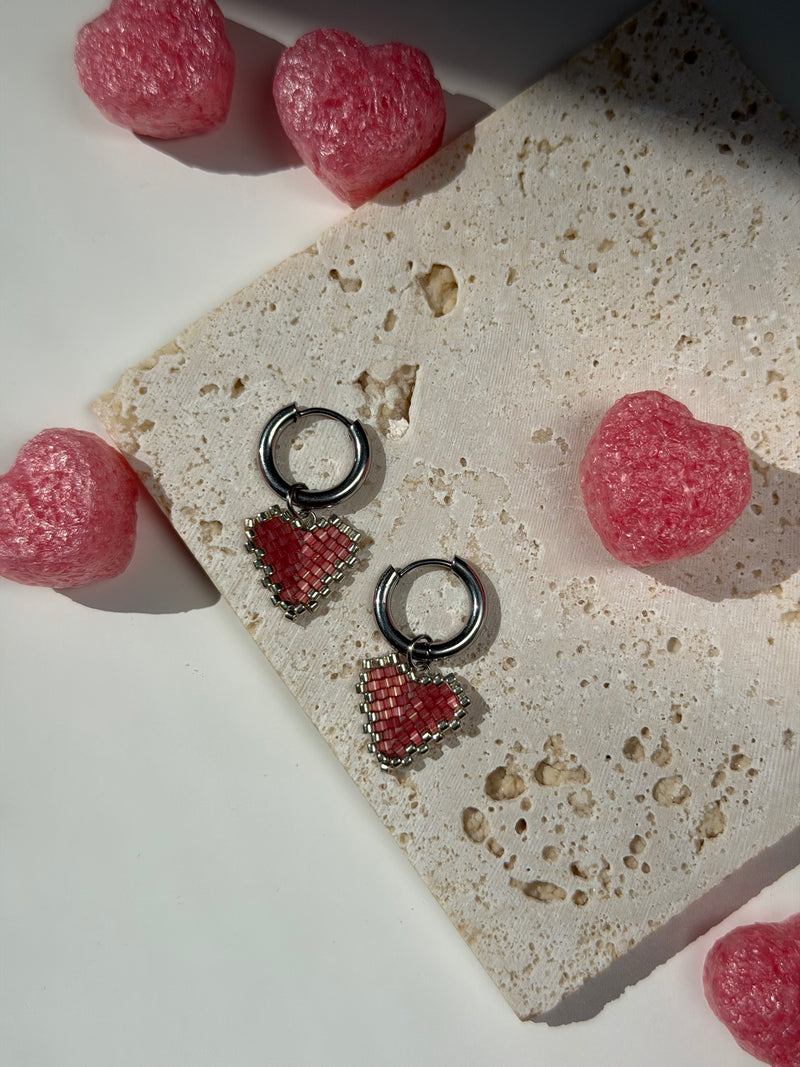 Náušnice HEARTS Silver
