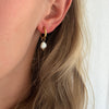 Náušnice Pearl Hoop Maior