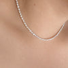 Choker z nepravidelných říčních perel