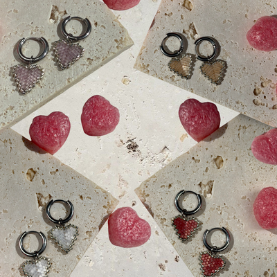 Náušnice HEARTS Silver